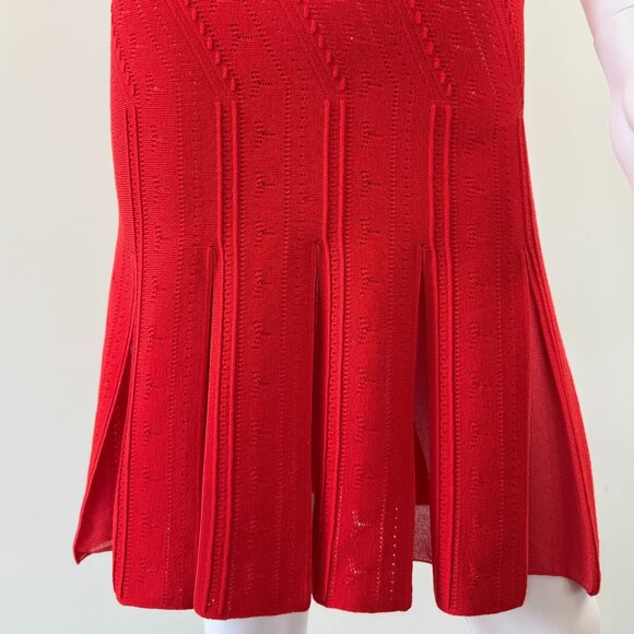 Roberto Cavalli Red Knit Dress - Picture 4 of 9